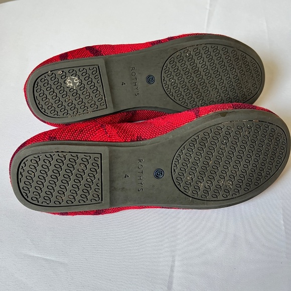 Rothy’s Kids The Loafer Slip On Flats Red Camo Size 4K Round Toe - Picture 6 of 9